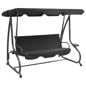 Swing Bench Anthracite PVC-coated fabric, powder-coated steel