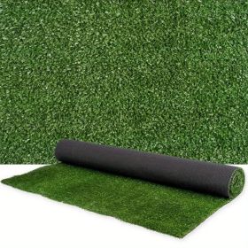 6ft x 10ft Premium Artificial Turf Mat with Drainage Holes. Thick Fake Grass with Rubber Backing, Ideal for Indoor/Outdoor Pet Areas, Garden, Law