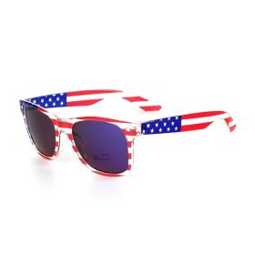 American Flag Sunglasses, 4th of July Decorations Frame Sunglasses for Women Men Teens (Color: d)