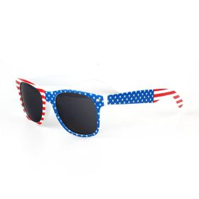 American Flag Sunglasses, 4th of July Decorations Frame Sunglasses for Women Men Teens (Color: a)