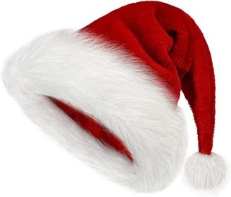Christmas Hat, Xmas Hat Holiday for Adults Unisex Santa Hat For Party Supplies (size: S)