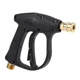 1/4" High Pressure Washer Gun 4000 PSI Car Wash Foam Spray Short Wand w/ Nozzle (Model: HP Washer Gun)