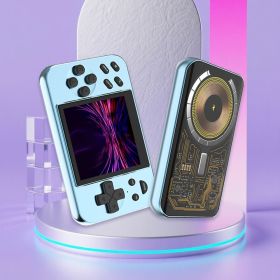 Multifunctional Game Console Power Bank, 20W Wireless Magnetic Charging, 6000+ Built-in Classic Games, MP3, MP4, Digital Photo Frame, E-book (Color: Blue)